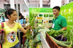 广西玉林推出有机蔬菜受市民喜爱